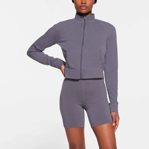 NWT SKIMS XS Outdoor Bike Short in Steel Blue